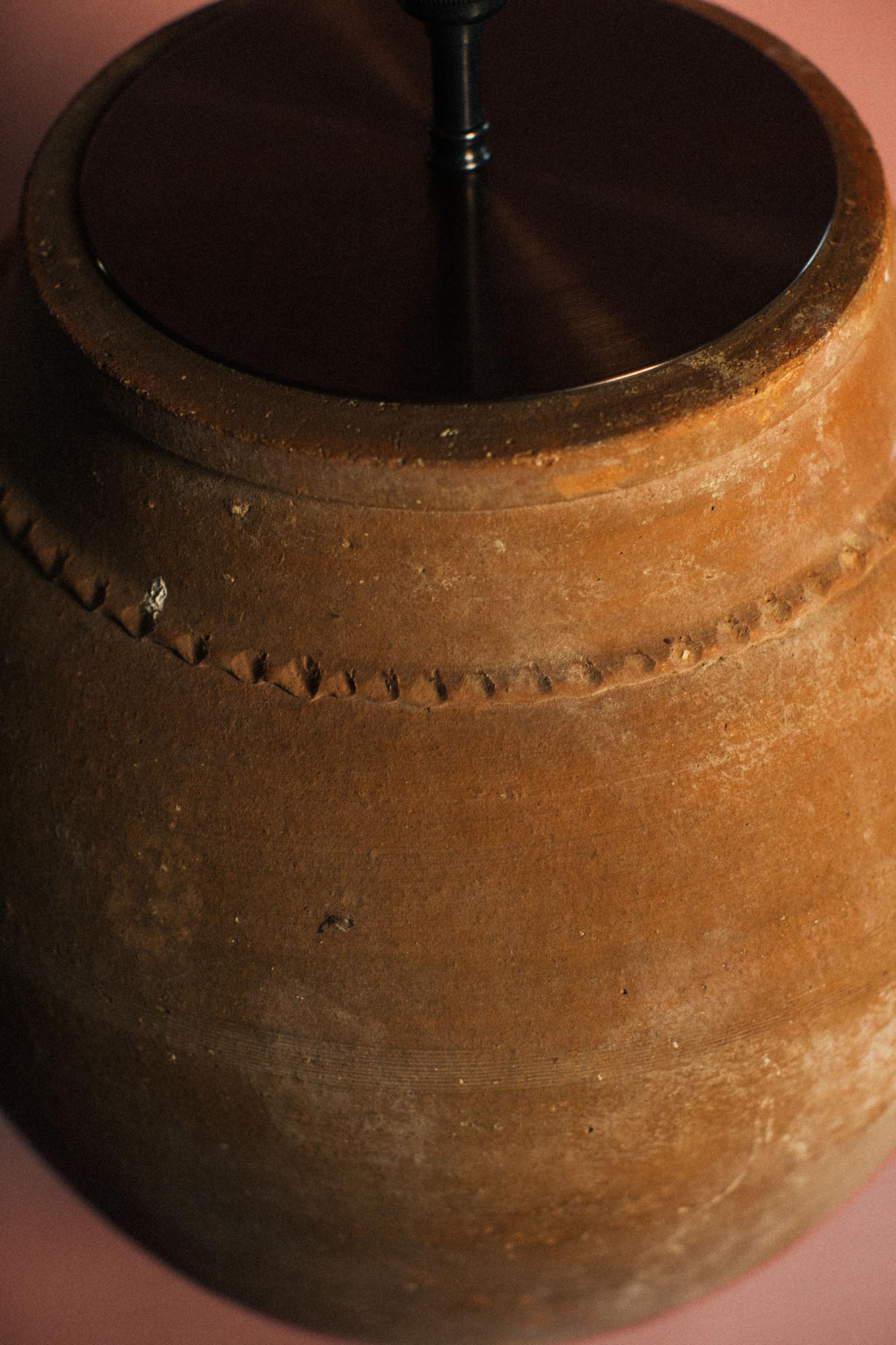 Grand Harvest Tapered Terracotta Lamp