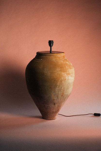 Grand Harvest Tapered Terracotta Lamp
