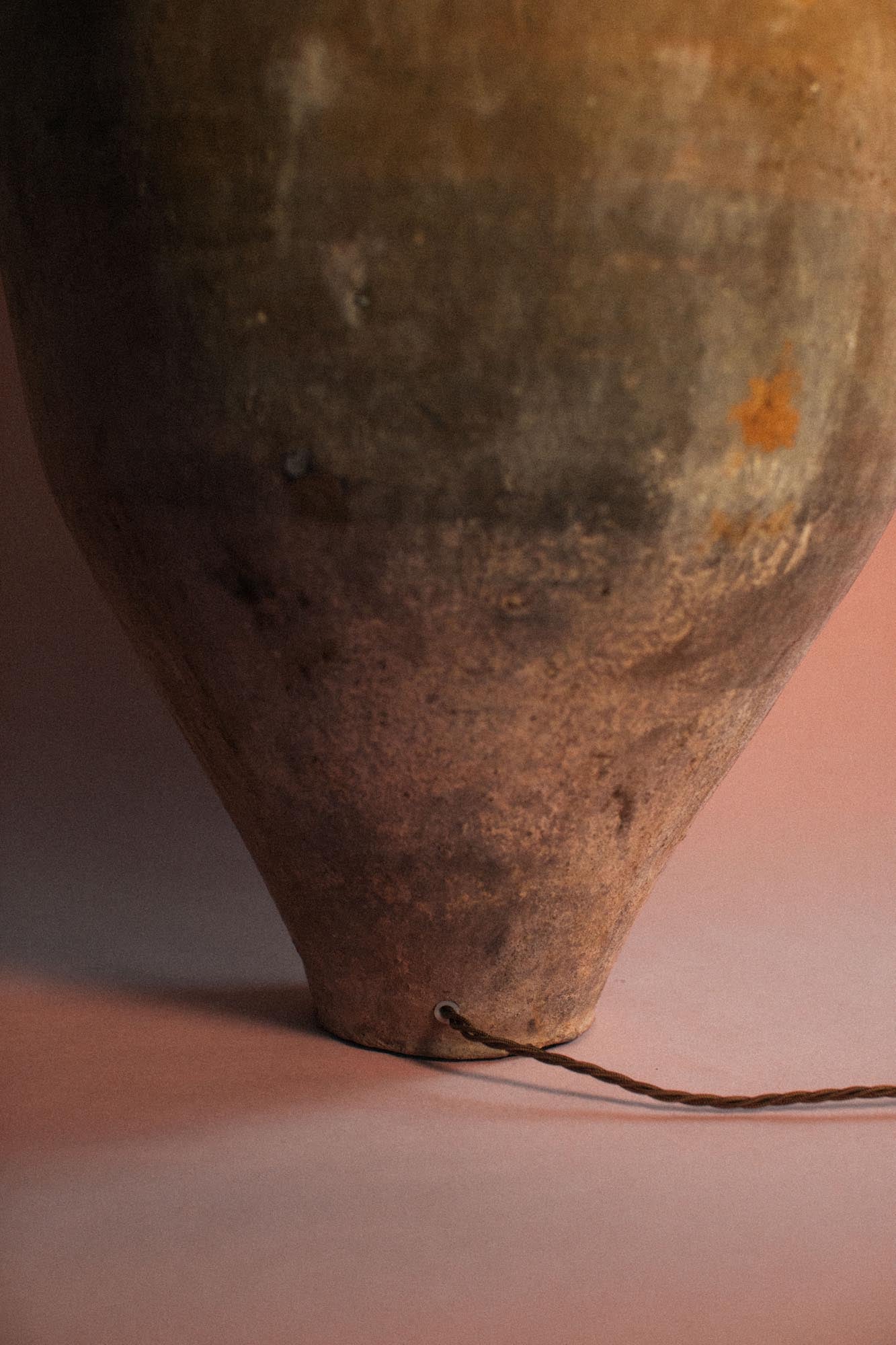 Grand Harvest Tapered Terracotta Lamp