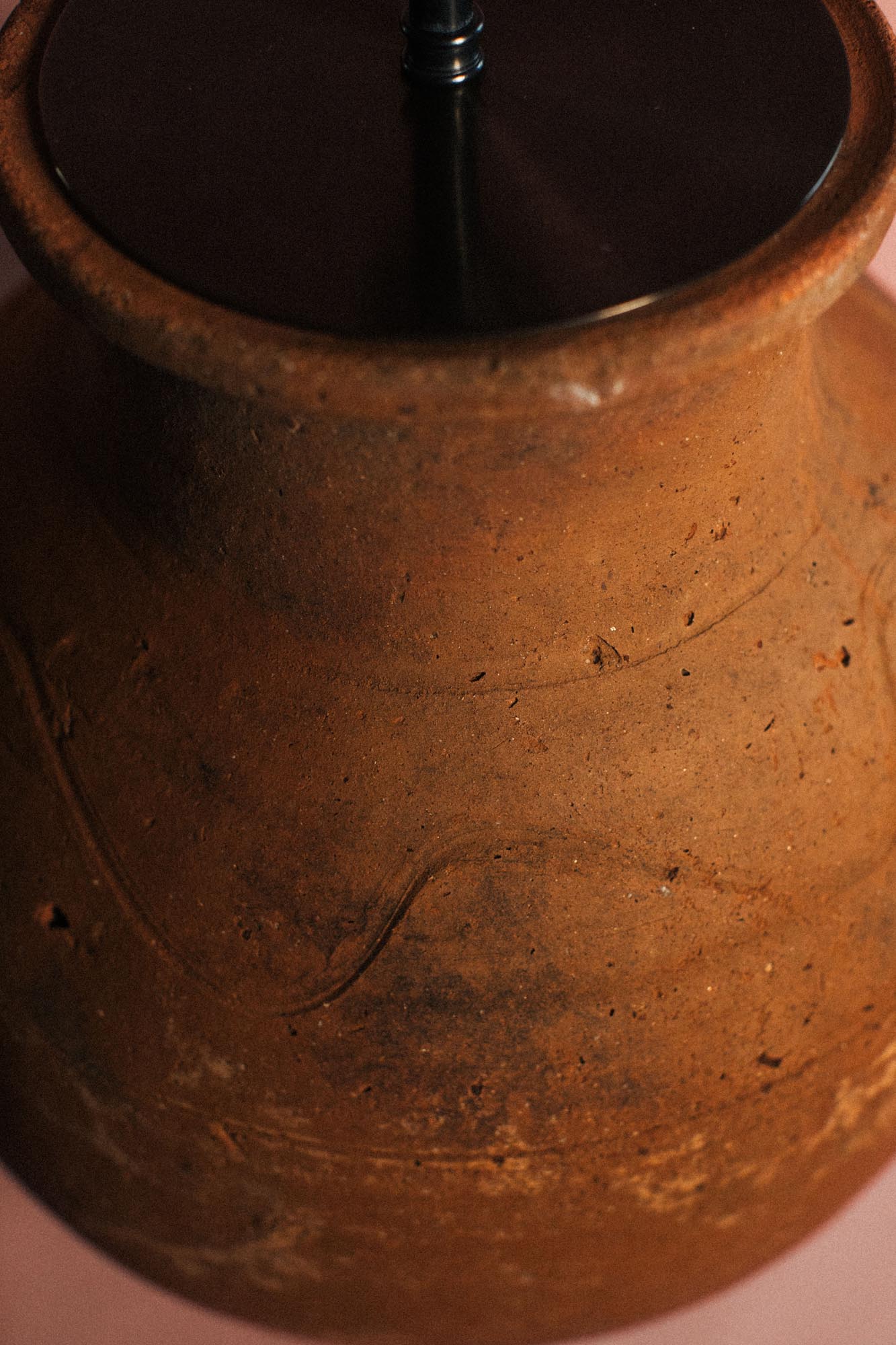 Sunbaked Curve Terracotta Lamp