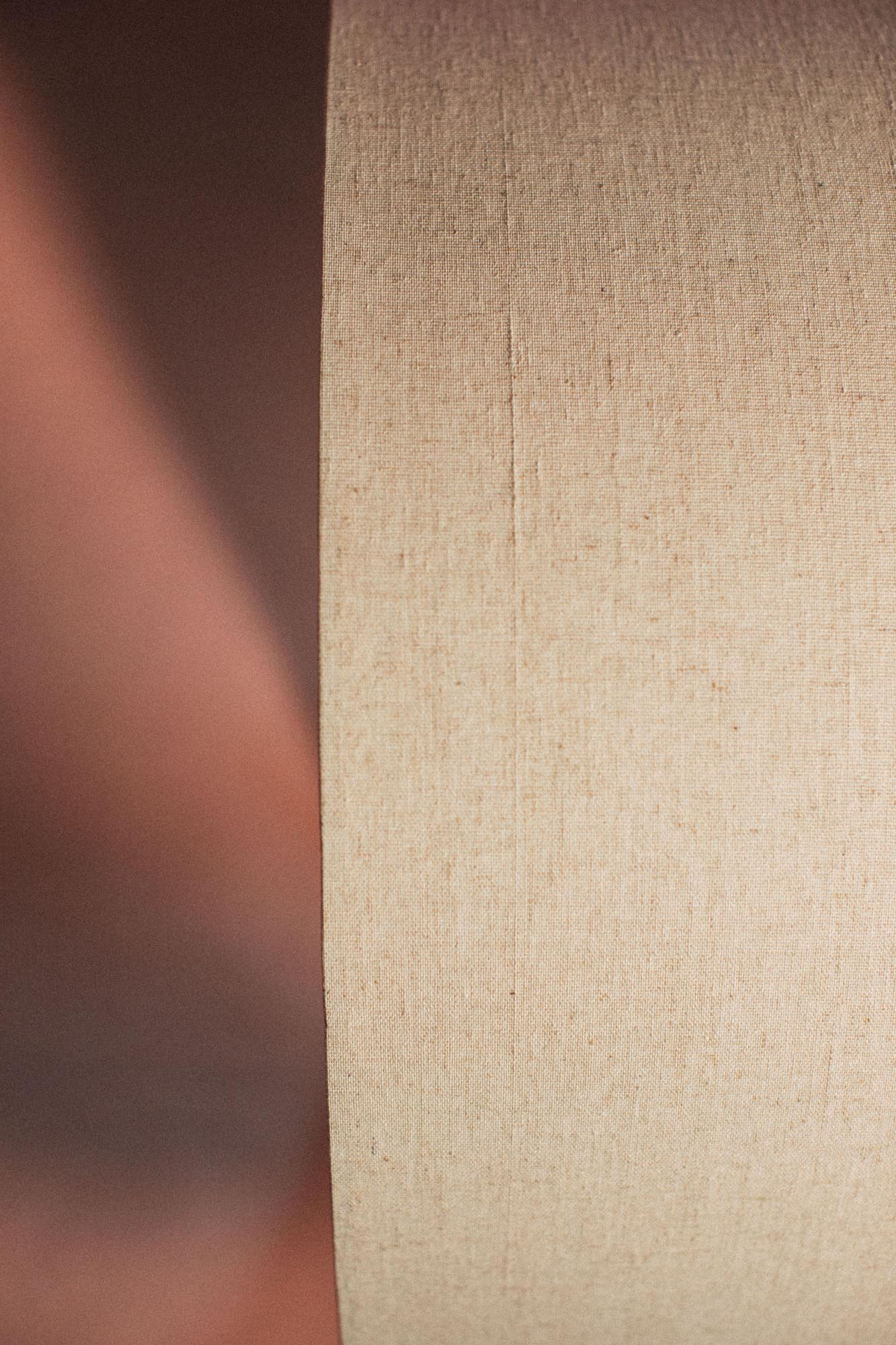 Natural Linen Drum Lampshade