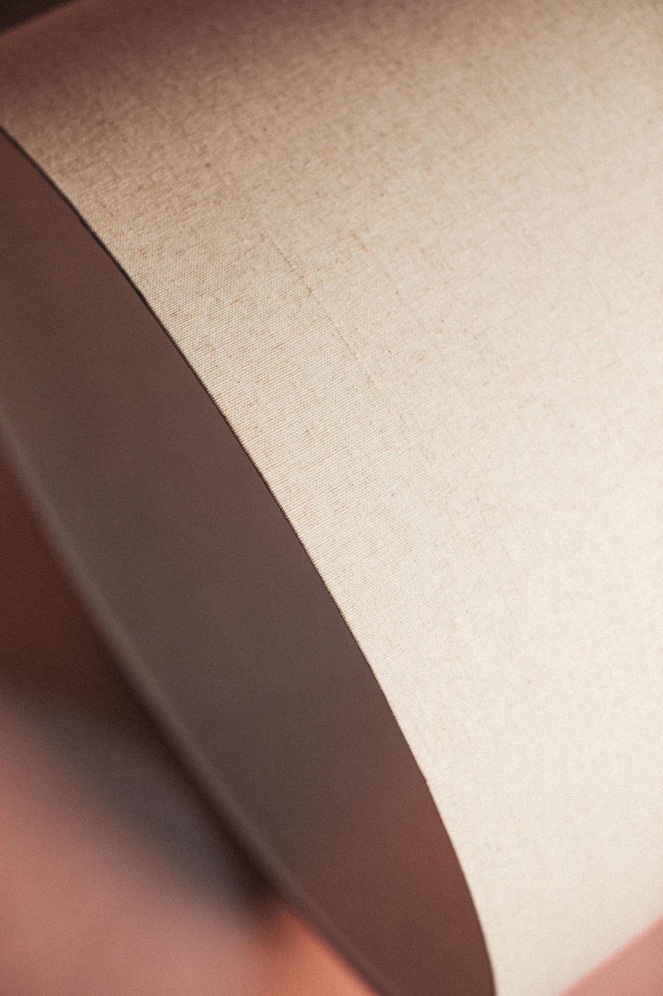 Natural Linen Drum Lampshade