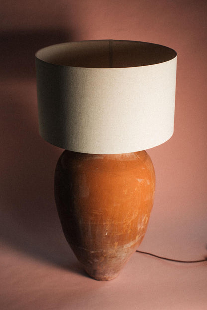 Natural Linen Drum Lampshade