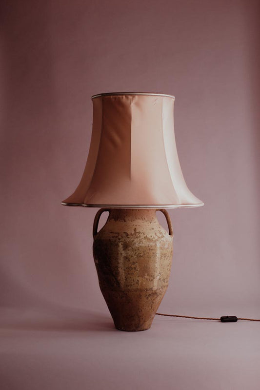 Whitewashed Sunset Terracotta Lamp
