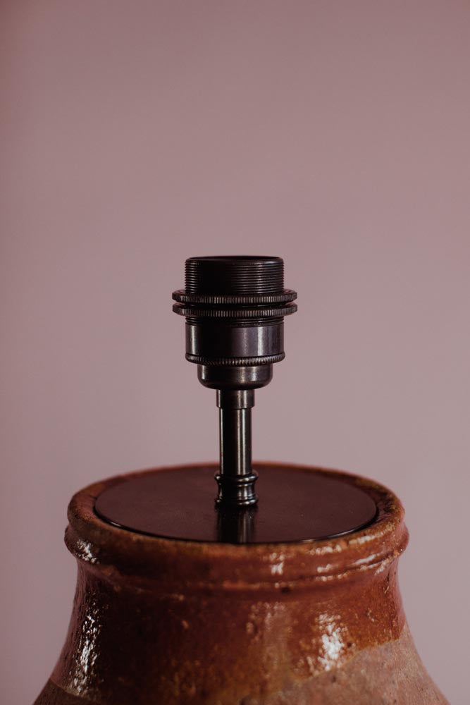 Glazed Terracotta Neck Table Lamp