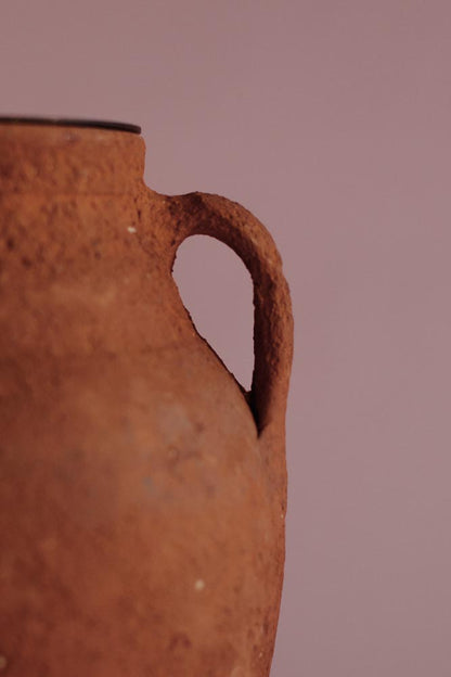 Twin Flame Terracotta Table Lamp