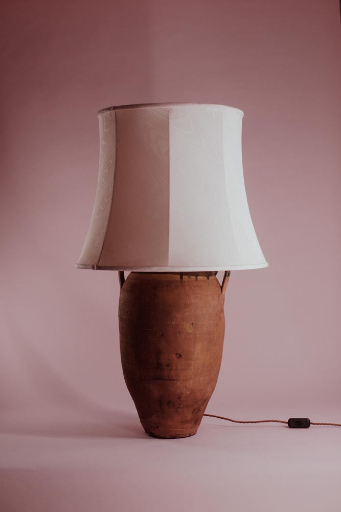 Green Glazed Terracotta Table Lamp