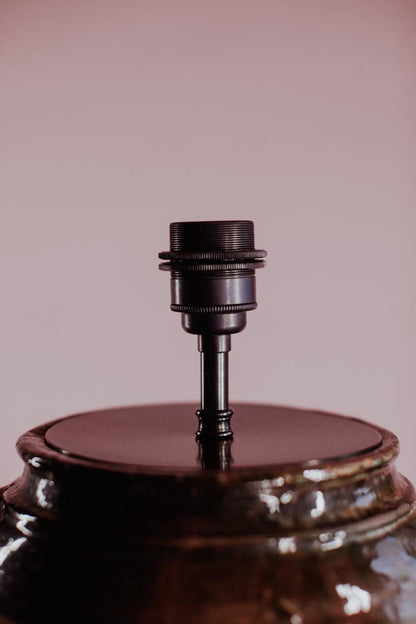 Green Glazed Terracotta Table Lamp
