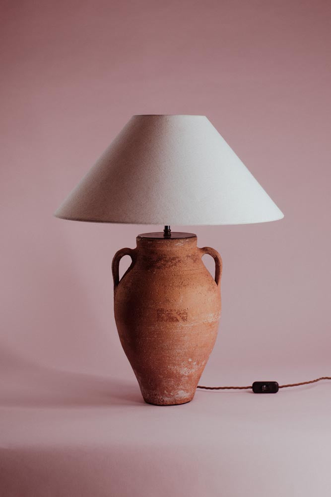 Sienna Twin-Handle Terracotta Table Lamp
