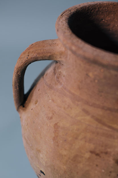 Sunlit Terracotta Storage Jar