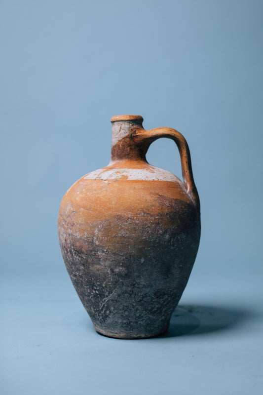 Amber Glazed Terracotta Pitcher