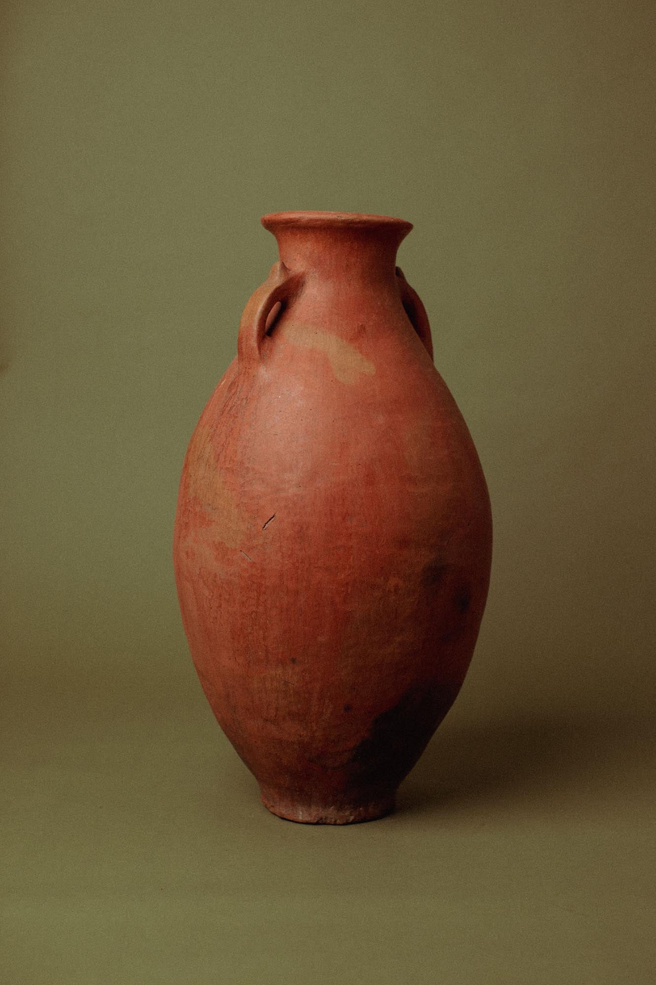 Field-Fired Olive Jar Twin