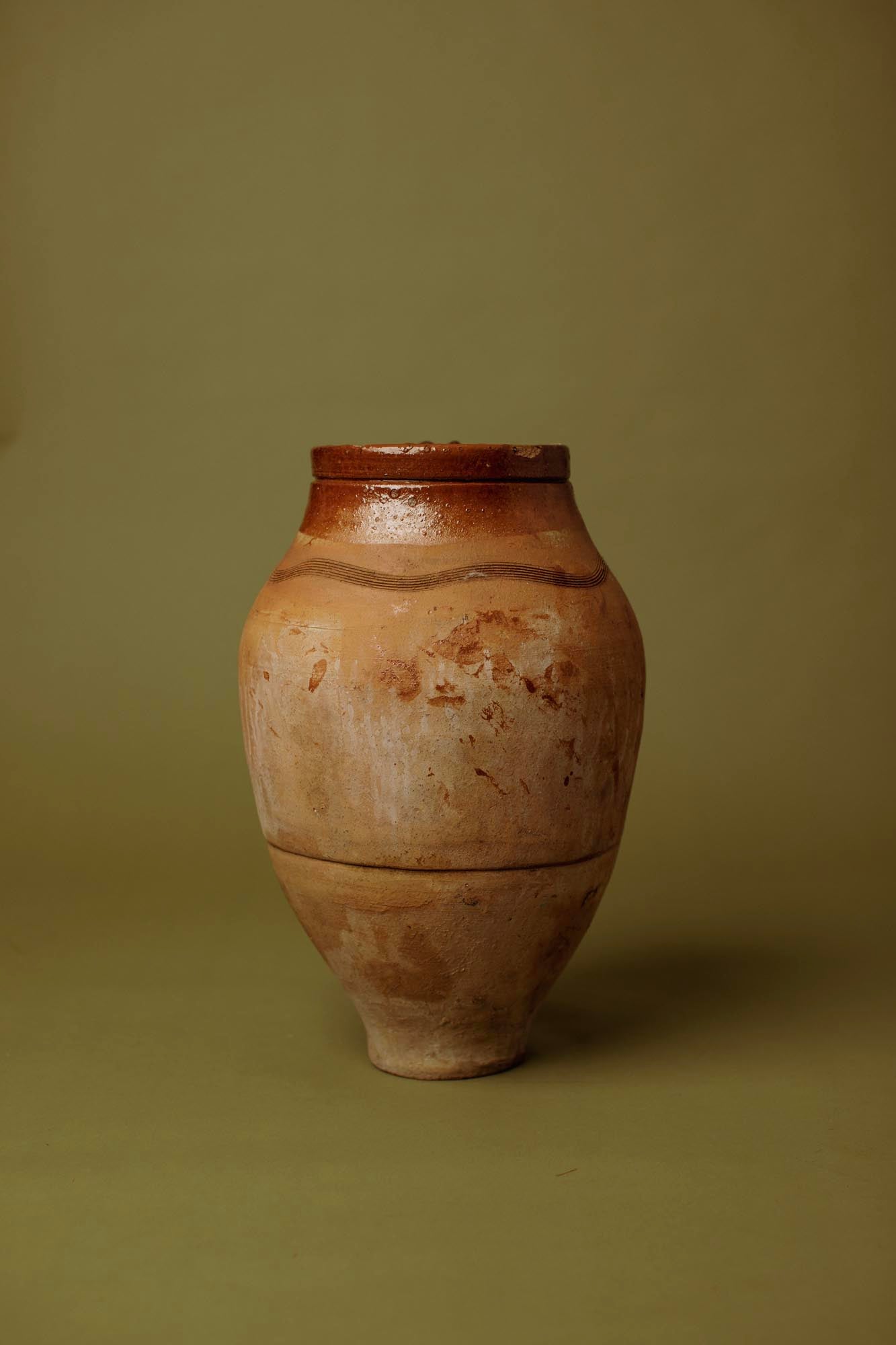 Amber Glaze Earthenware Jar
