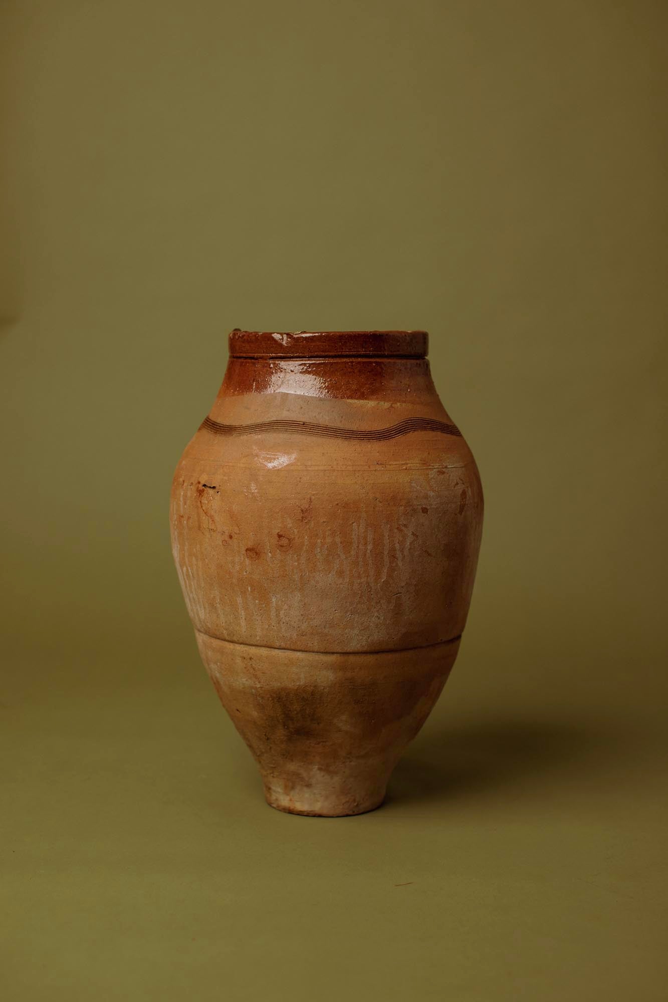 Amber Glaze Earthenware Jar