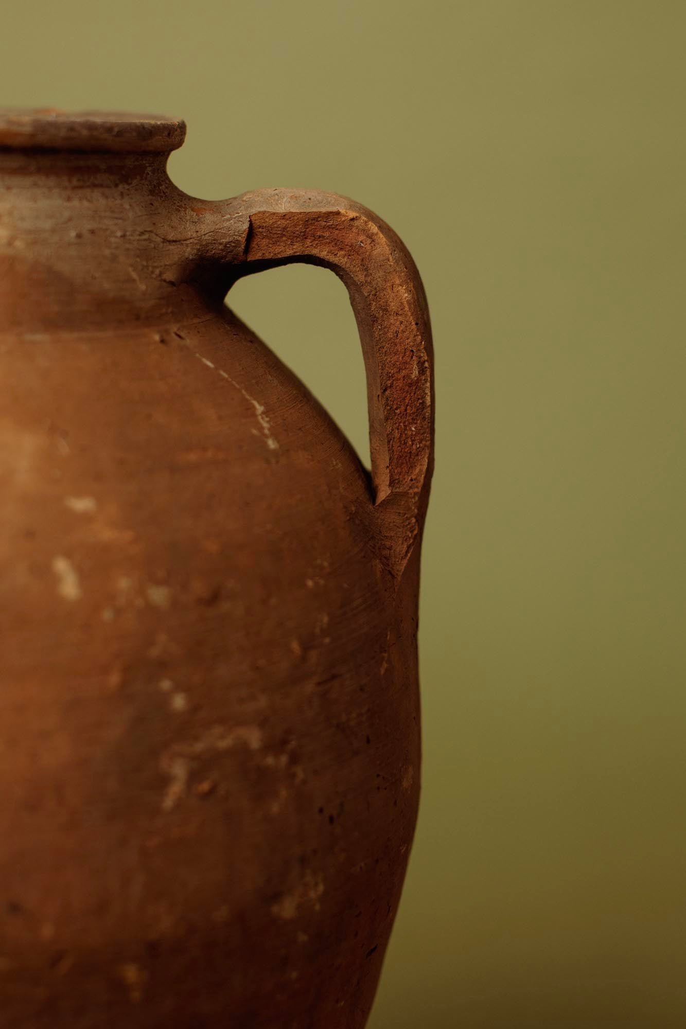 Iron Clay Olive Jar