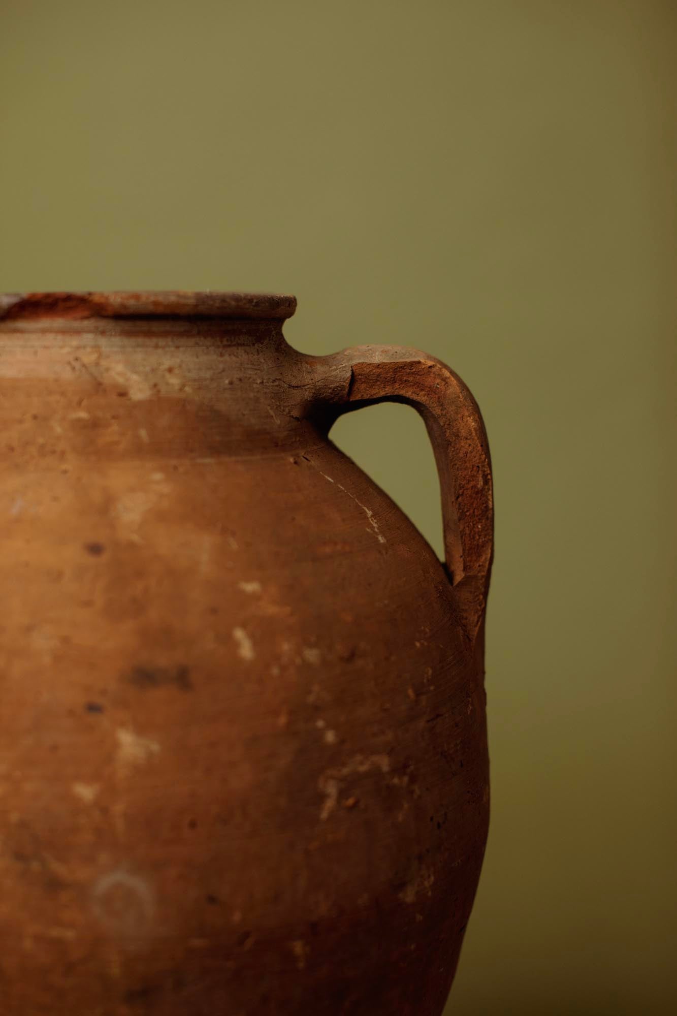 Iron Clay Olive Jar