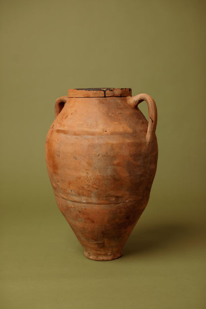 Black-Rimmed Olive Oil Jar