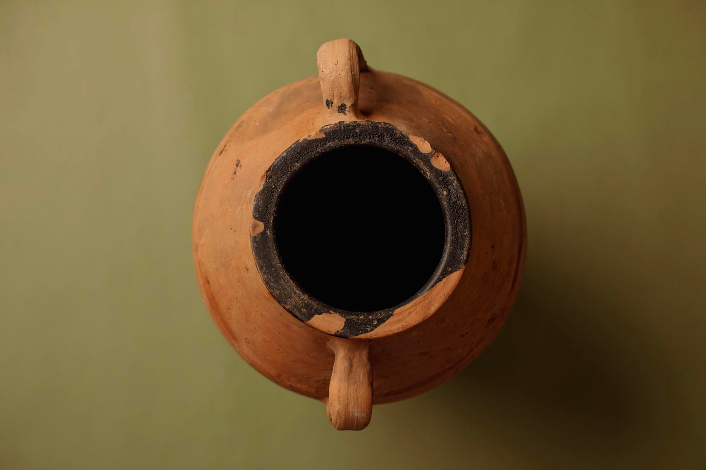 Black-Rimmed Olive Oil Jar