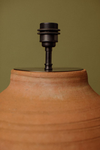 Earth-Red Terracotta Table Lamp