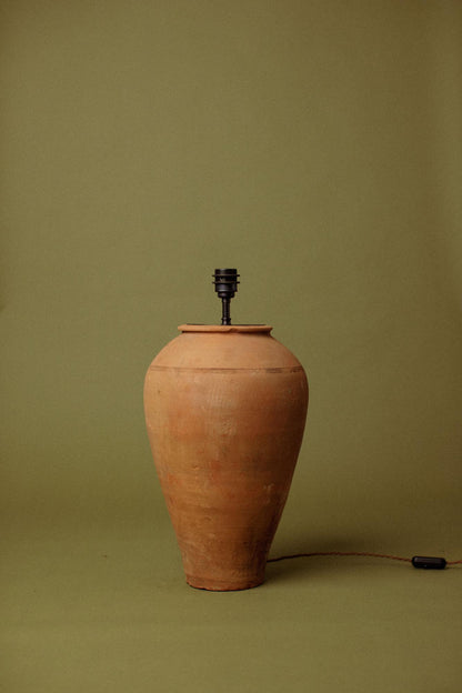 Peach Blush Column Table Lamp