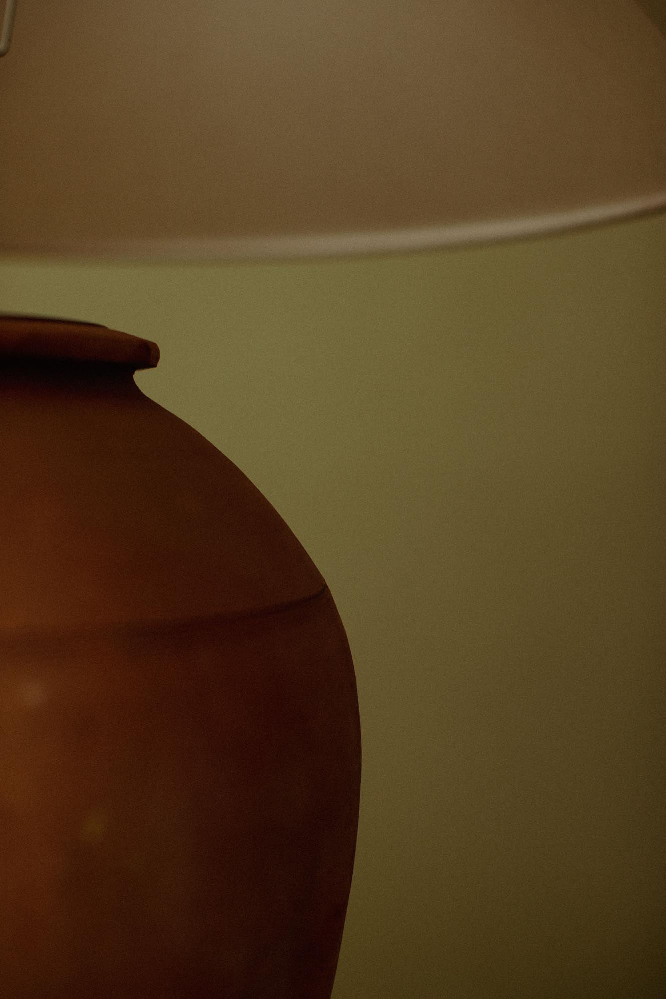 Peach Blush Column Table Lamp