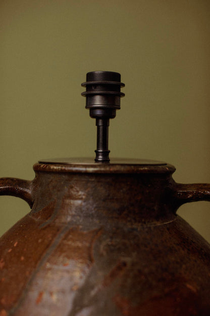 Iron-Fired Terracotta Lamp