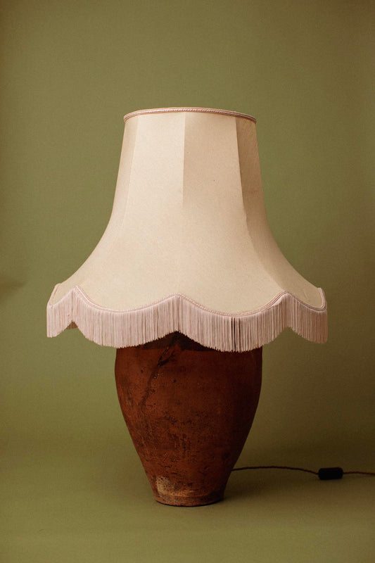 Iron-Fired Terracotta Lamp