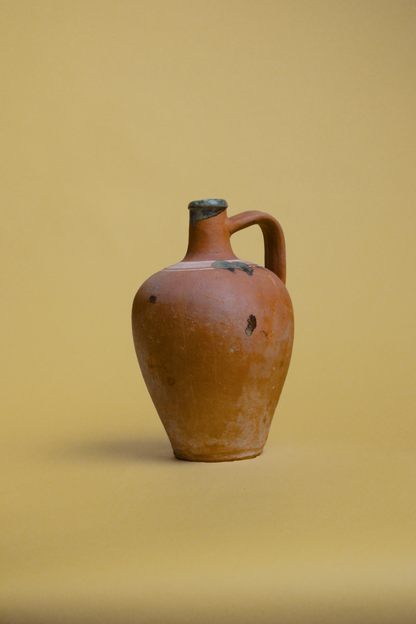 Vintage Anatolian Clay Jug