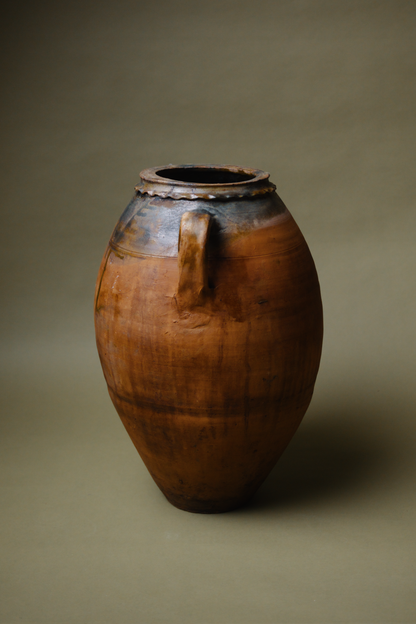 Glazed Earthenware Storage Pot