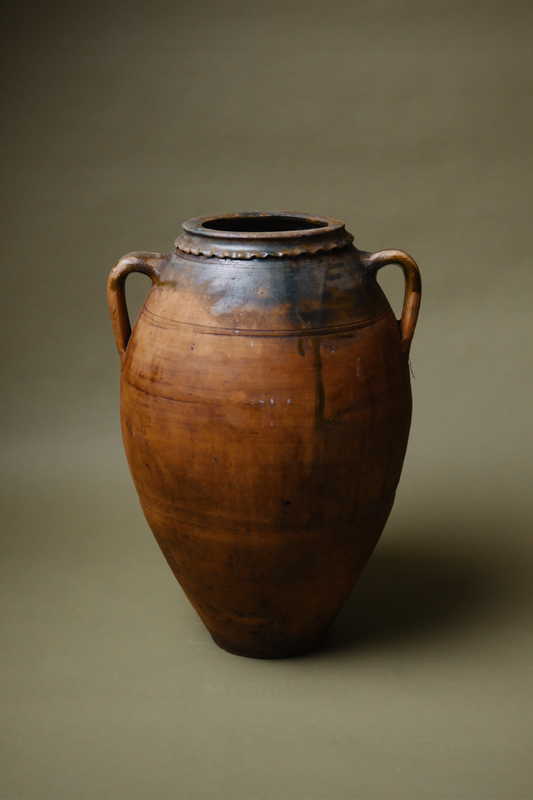 Glazed Earthenware Storage Pot