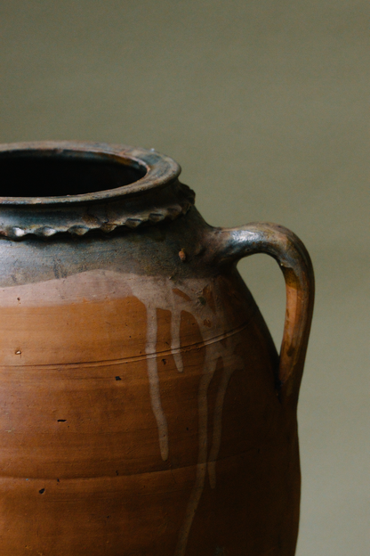 Glazed Earthenware Storage Pot