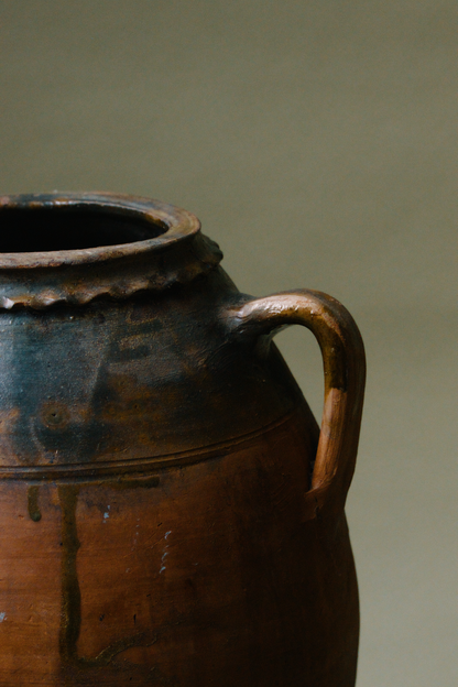 Glazed Earthenware Storage Pot