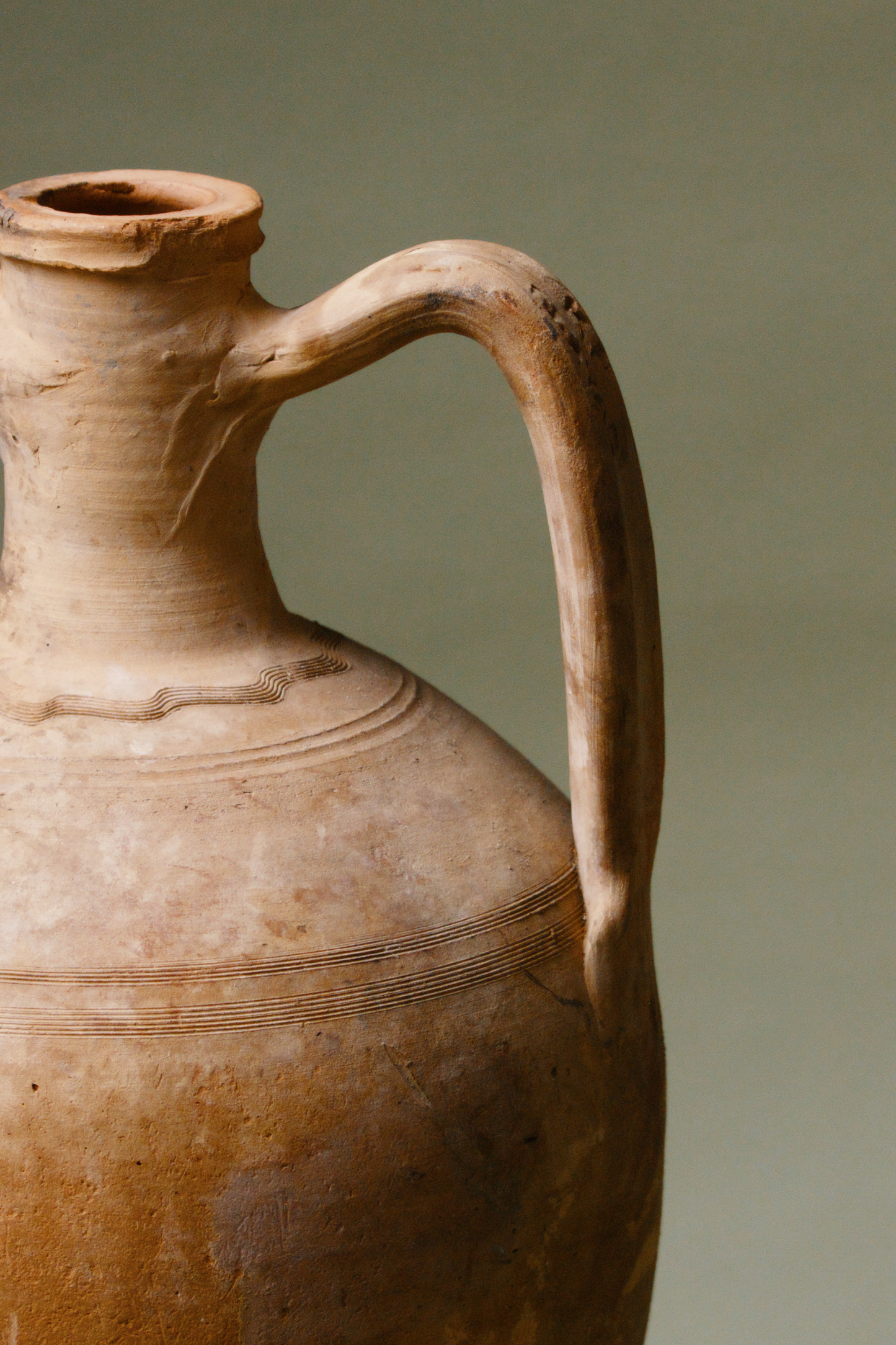 Desert Terracotta Slender Amphora