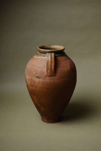 Iridescent Neck Terracotta Vase