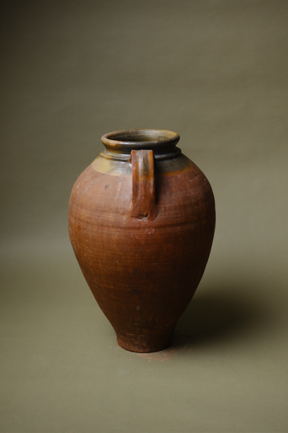 Iridescent Neck Terracotta Vase