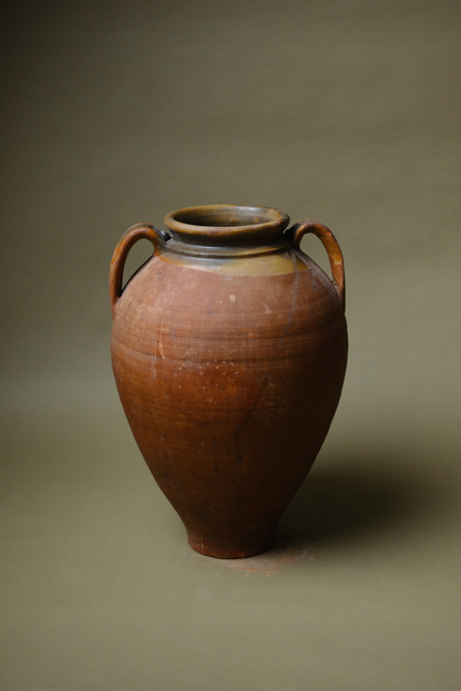 Iridescent Neck Terracotta Vase