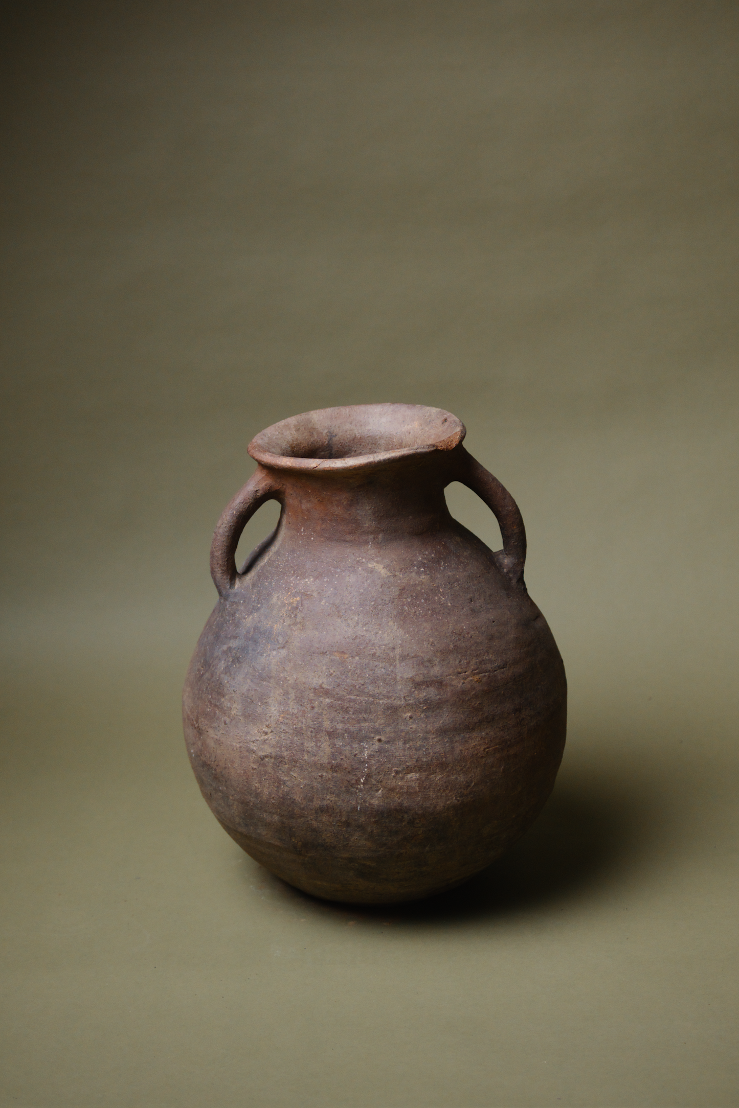 Bulbous Earth Terracotta Jar