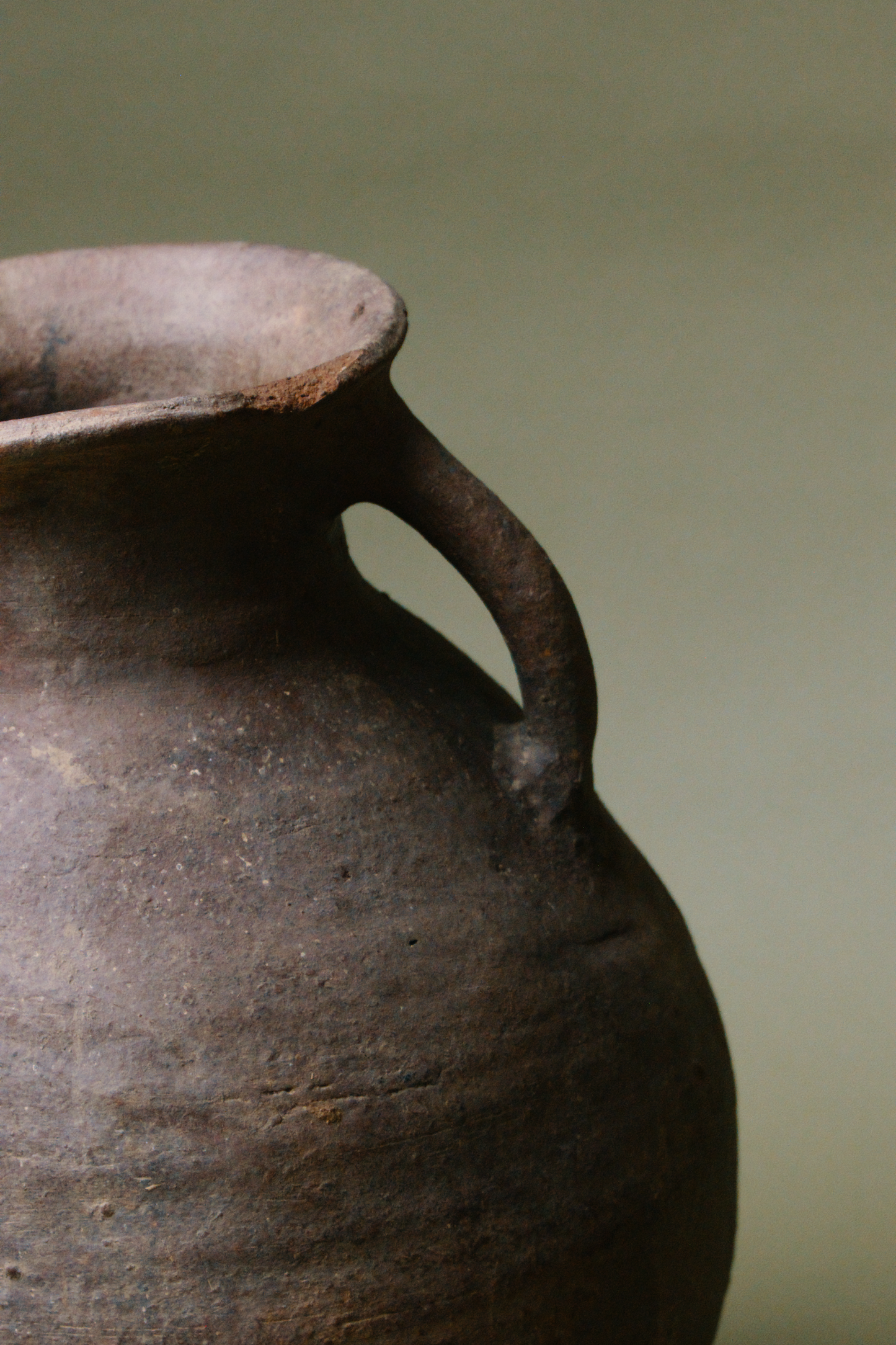 Bulbous Earth Terracotta Jar