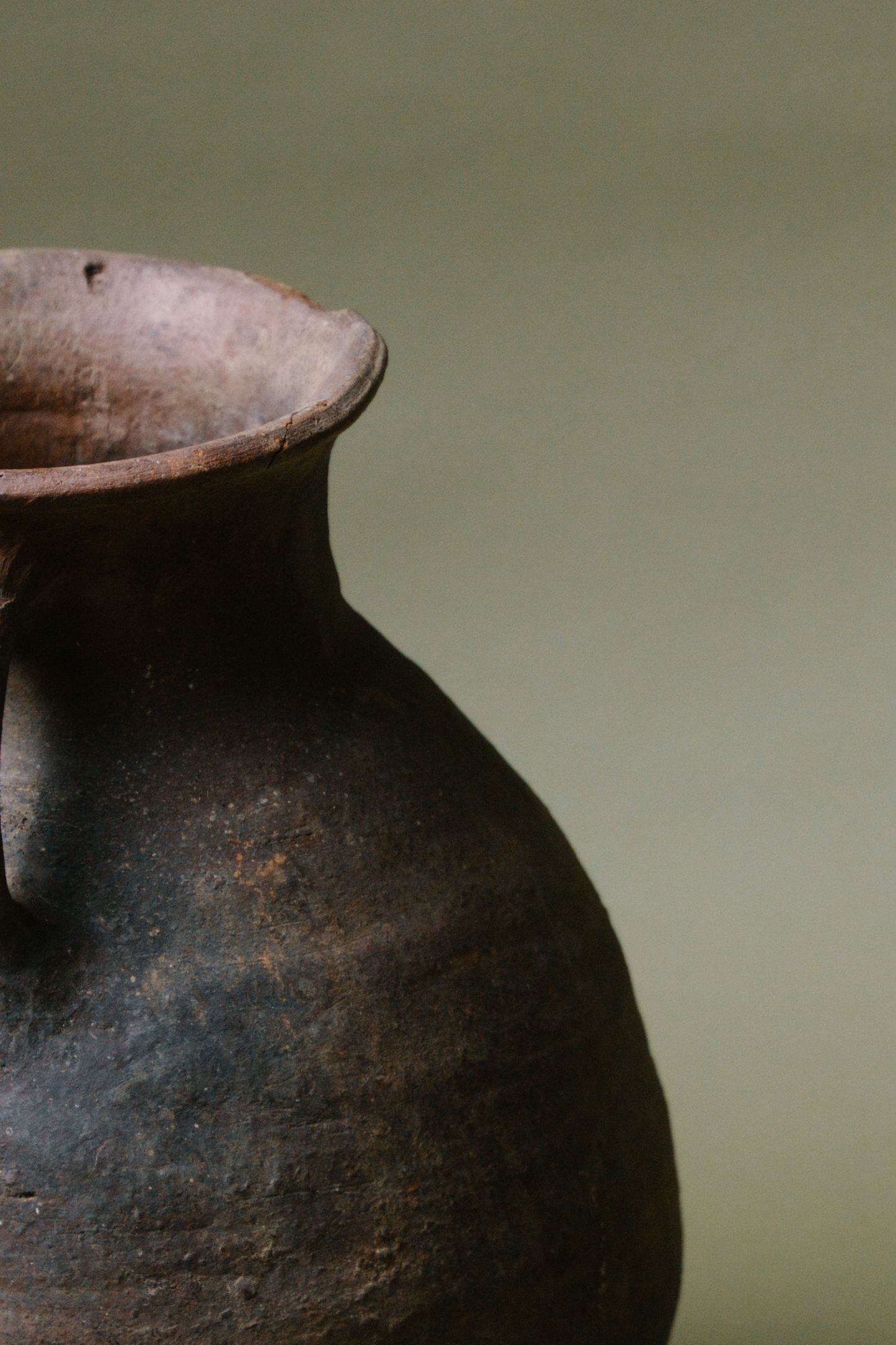 Bulbous Earth Terracotta Jar