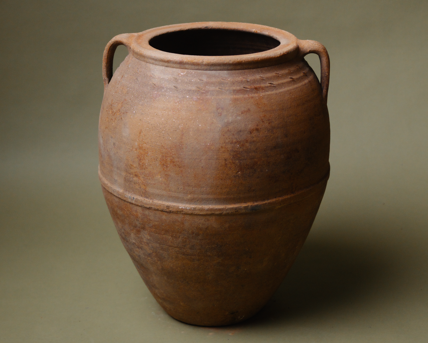 Hand-crafted Anatolian Double-Handled Storage Pot