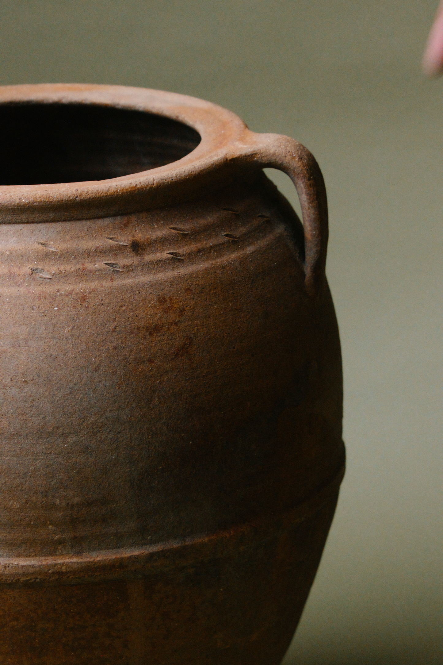 Hand-crafted Anatolian Double-Handled Storage Pot