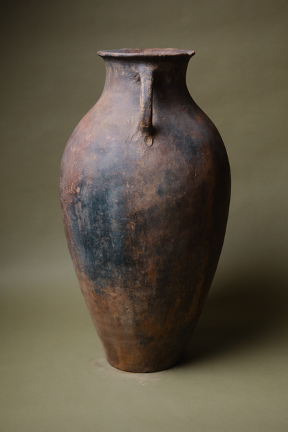 Rugged Earthenware Storage Amphora