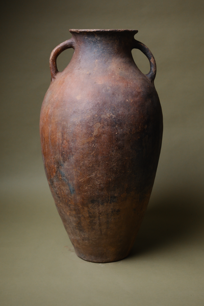 Rugged Earthenware Storage Amphora