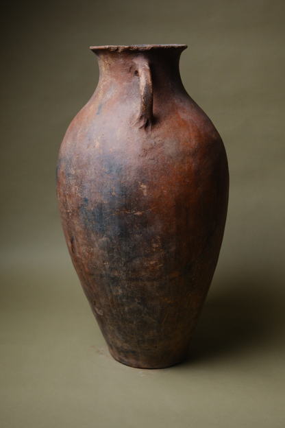 Rugged Earthenware Storage Amphora