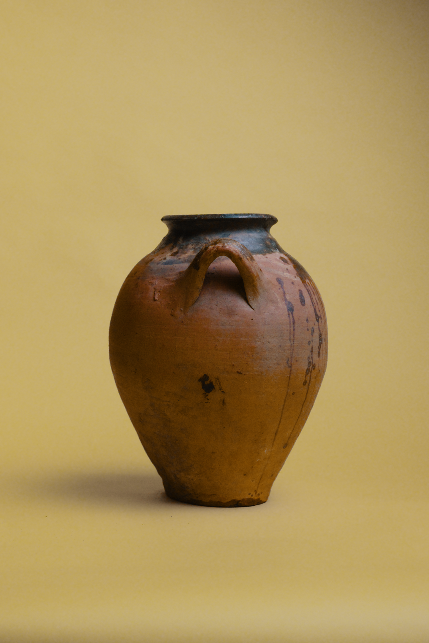 Antique Anatolian Drip Glaze Pot