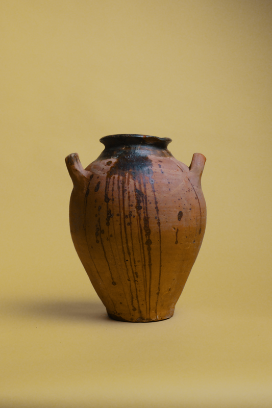 Antique Anatolian Drip Glaze Pot