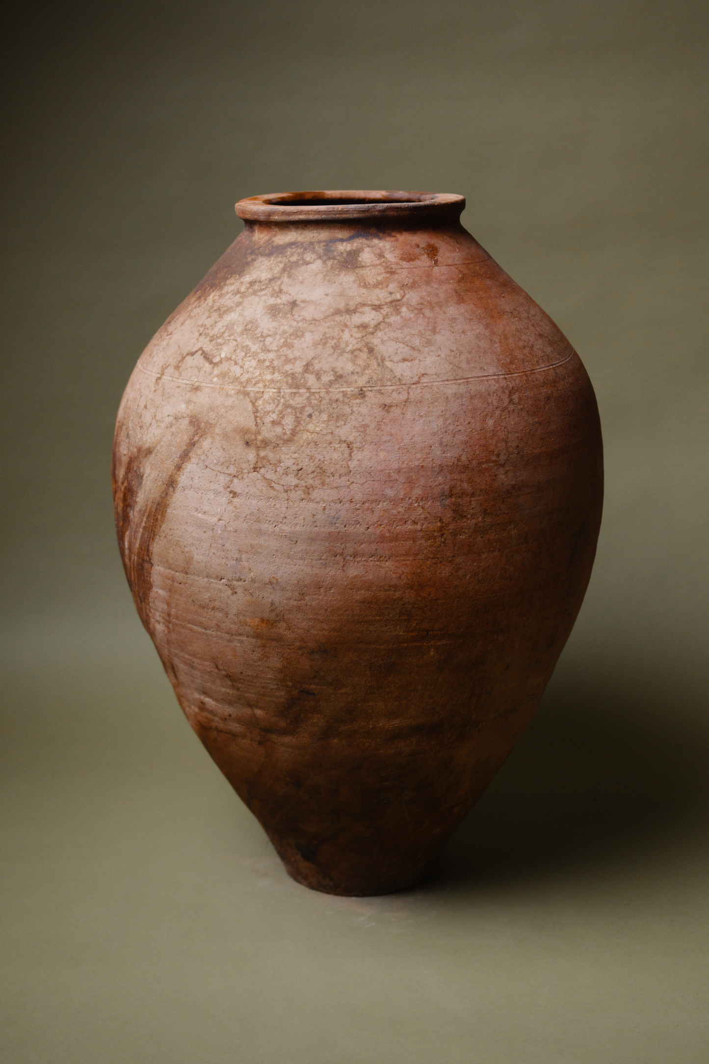 Earthy Patina Olive Oil Pot