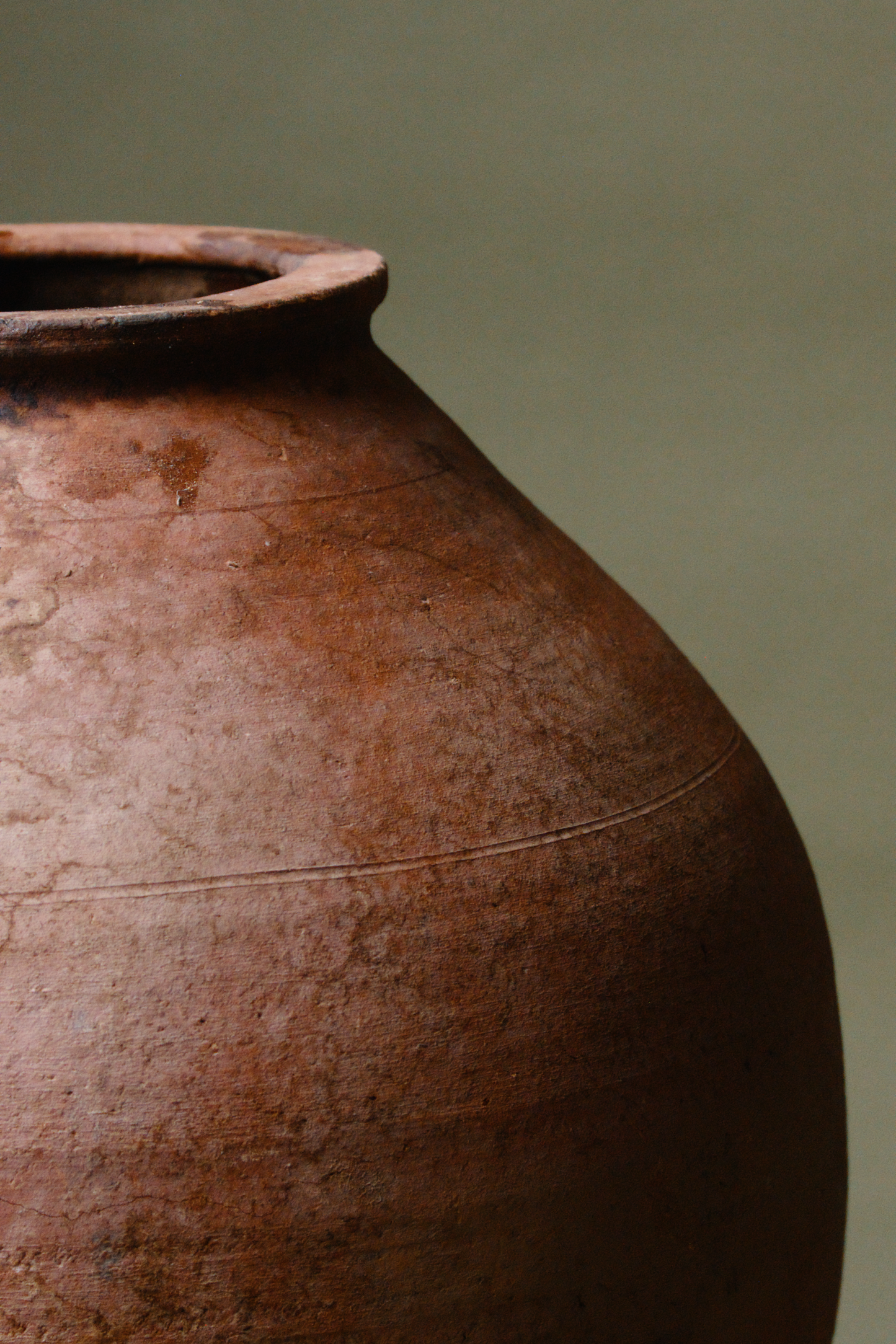 Earthy Patina Olive Oil Pot