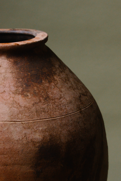 Earthy Patina Olive Oil Pot