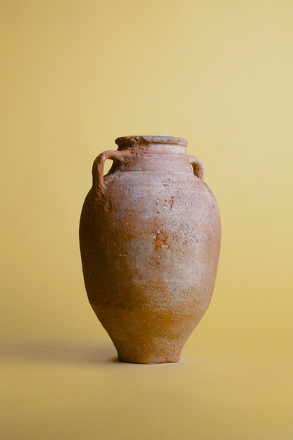 Textured Clay Storage Amphora